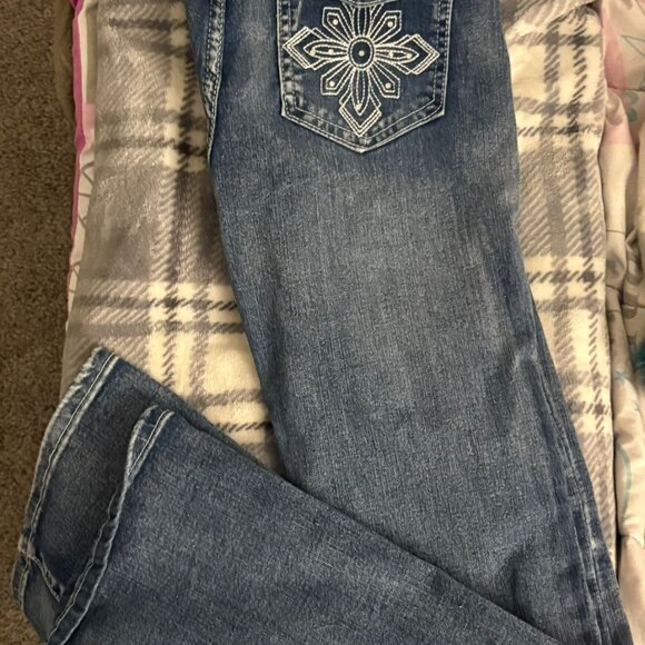 Jean Boot cut Decorative pattern Jeans - Picture 2 of 3